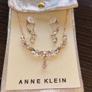 Anne Klein Gold Necklace with Silver Accents